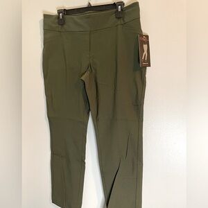 NWT Rekucci Women's EcoCosy Comfort Straight Leg Chino Pant with Pockets SZ 16P